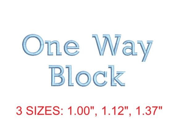 Download One Way Block Font - One way block font Collection