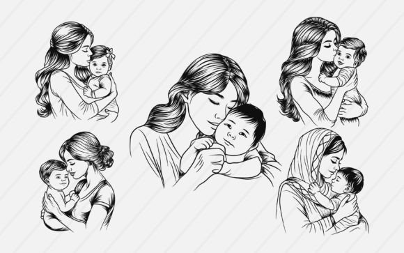 Download Mom Lover Vector Graphics Illustration - Graphic Collection