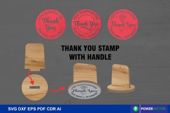 Download Thank You Stamp with Handle, DIY Project - Premium Bundle