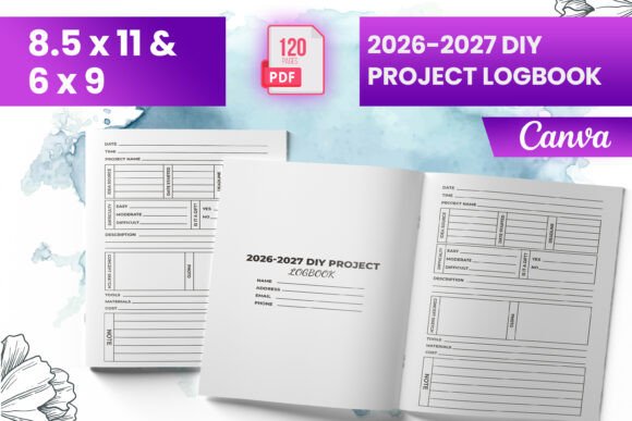 Download 2026-2027 Diy Project Logbook (KDP) - Diy project Collection