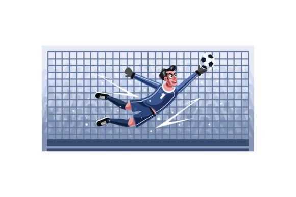 Download Goalkeeper Vector Graphics Illustration - Graphic Collection
