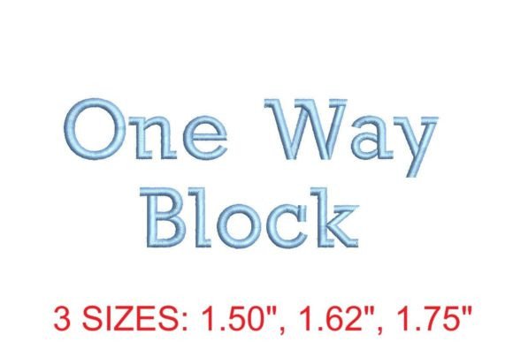 Download One Way Block Font - One way block font Collection