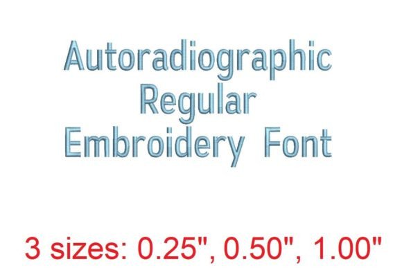 Download Autoradiographic Embroidery Font - Graphic Collection