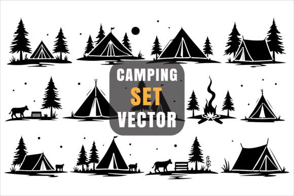 Download Backpacking and Camping Vector Graphics - Graphic Collection
