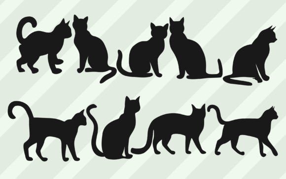 Download Cat Silhouette Vector Graphics Buncle. - Graphic Collection