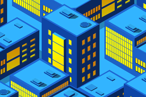 Download Residential Town of Vector Graphics - Graphic Collection